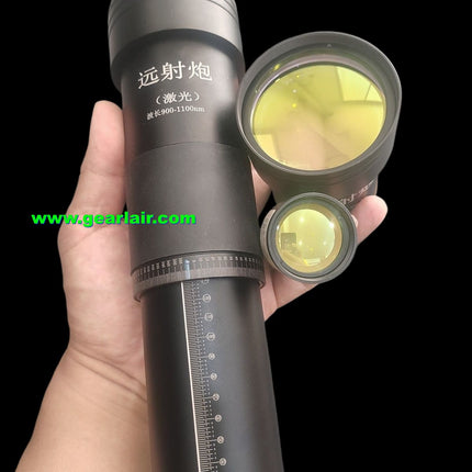 50X 70mm Aperture Variable Focus Laser Beam Expander Lens High Transmittance Coated Lens for Raycus Fiber Laser