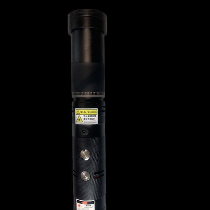 120W Output Handheld Focusable Laser Torch | 50X Zoom Lens 21700 Battery Alloy Cooling Laser Igniter