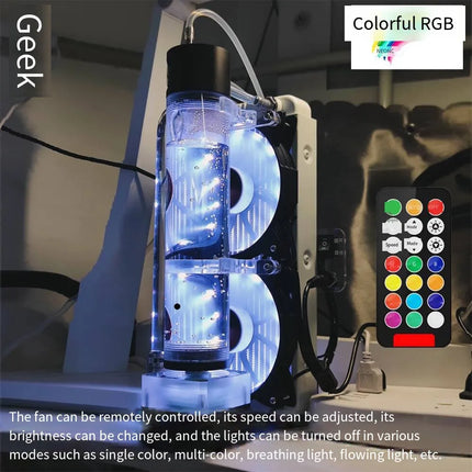 Geek Liquid Cooling Pro - Industrial Grade Laptop Cooling System with Magnetic Levitation Technology image 5