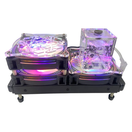 Universal Magnetic Semiconductor Water Cooler for Mobile Gaming - 75W Ice-Cooling with 5-Level Control & RGB Lighting image 0
