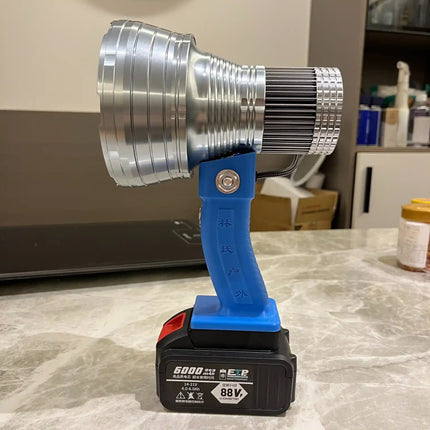 Annihilator Cannon 240W Plus Handheld Searchlight - High-Power Modified Lithium Battery Version with Charging Dock image 4