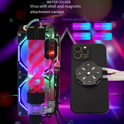 Virus Series Magnetic Water Cooling Semiconductor Cooler - Universal Phone & Tablet Cooling Solution image 6
