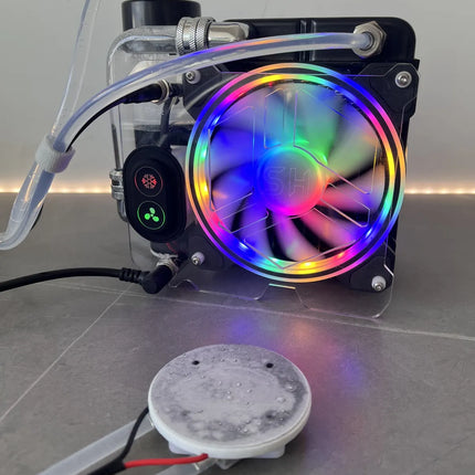 SH FrostCool VIVID - Modular Semiconductor Water Cooling System with Magnetic Phone Attachment & Dual Fan Design image 3
