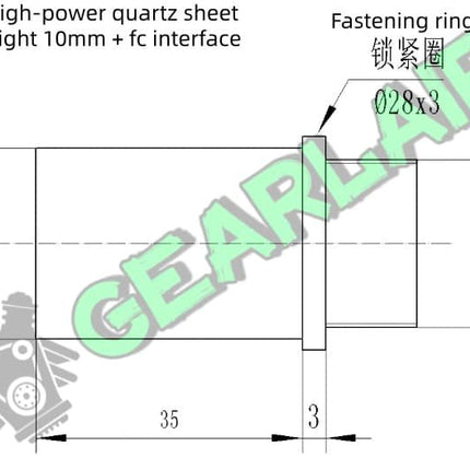 FC interface optical fiber collimating mirror, beam expanding mirror, adjustable divergence angle image 1