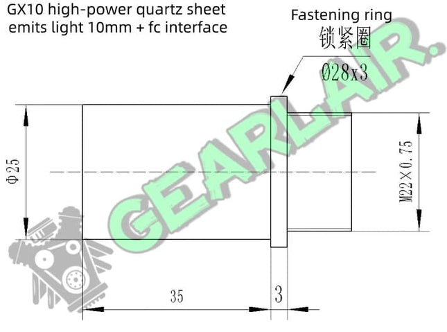 FC interface optical fiber collimating mirror, beam expanding mirror, adjustable divergence angle image 1