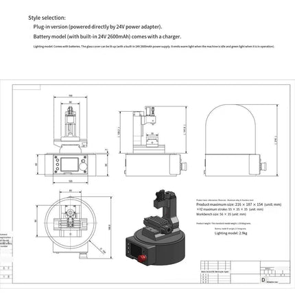 Miniature 3-Axis CNC Machine Model - Functional Desktop Sculpture & Educational Demonstrator image 3