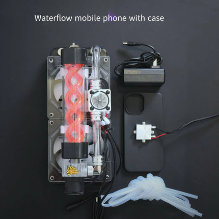 Virus Series Magnetic Water Cooling Semiconductor Cooler - Universal Phone & Tablet Cooling Solution - Water flow meter for mobile phone magnetic suction universal model image