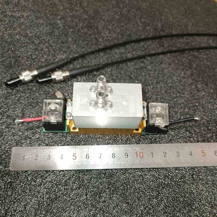 19W 455nm Blue Laser Module (NUBM08) – Dual SMA905 Pigtails, 400μm Core image 0