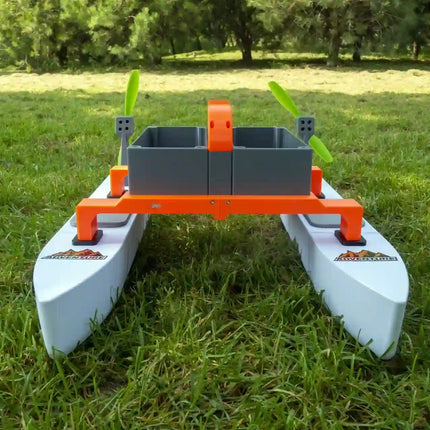 Original Twin-Hull Air-Propelled Bait & Rescue Boat | 60cm Remote-Controlled Fishing Drone with GPS Compatibility image 6