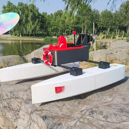 Modular Next-Gen RC Rescue Catamaran - Detachable Hull, High-Capacity Bay & Streamlined Design image 3