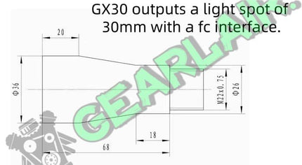 FC interface optical fiber collimating mirror, beam expanding mirror, adjustable divergence angle image 6