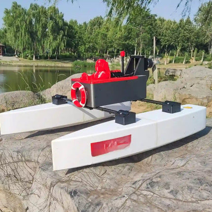 Modular Next-Gen RC Rescue Catamaran - Detachable Hull, High-Capacity Bay & Streamlined Design image 2