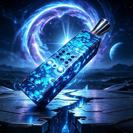 Collector-Grade Handheld 20W Blue Laser Engraving Module 450nm | Camouflage Blue Anodized Aluminum, 5X Expander, Built-in 21700 Battery Pack, Extreme Heat Dissipation