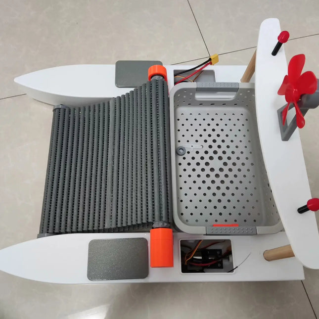 Remote Control Aquatic Trash Collector Boat | Science Project & River Cleanup Drone with Conveyor Belt image 1