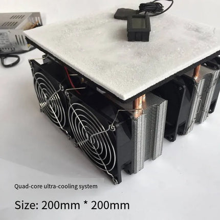 4-Core Super Cooling Plate - High-Performance Semiconductor Chiller for DIY Mini Fridge & Electronic Projects image 2