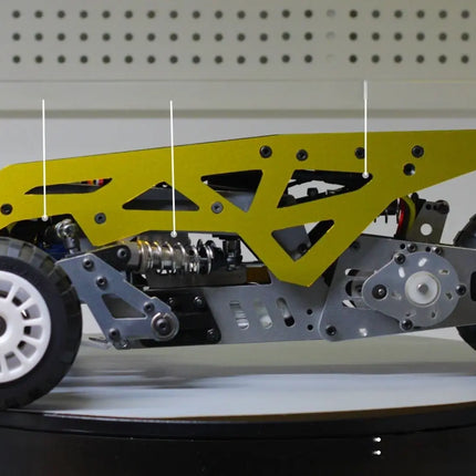 WOWCYCLE No.2 DIY RC Reverse Trike Kit - Full Unassembled Kit with Body & Lights (For Ages 16+) image 6