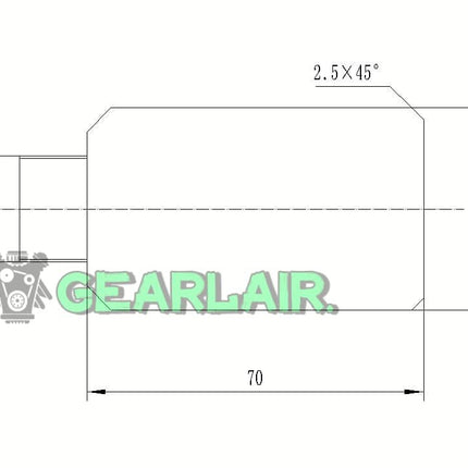 High-power quartz water-cooled beam expander for laser welding and cutting machines image 1