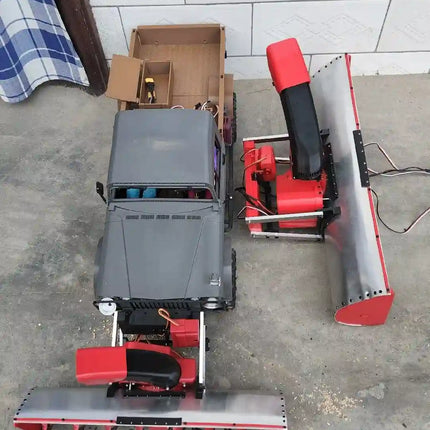 1/6 & 1/5 Scale RC Snow Blower / Plow Attachment | 51cm Wide, Fully Functional with Lift & Rotation image 6