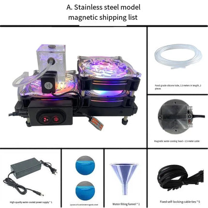 Universal Magnetic Semiconductor Water Cooler for Mobile Gaming - 75W Ice-Cooling with 5-Level Control & RGB Lighting image 5