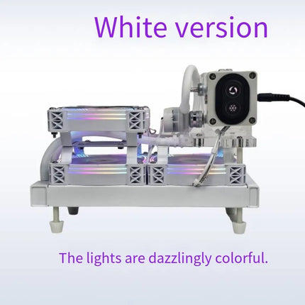 Neighbors Cooling Workshop - 240mm White Magnetic Semiconductor Water Cooler for Tablets - White 240 radiator flat plate magnetic suction model (Non-light-off fixed fan color light model) image