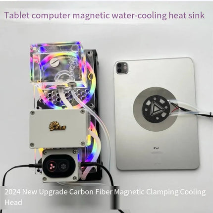 240mm Dual-Radiator Semiconductor Water Cooler - 72W High-Efficiency Magnetic Cooling System with 5-Level Adjustment image 0