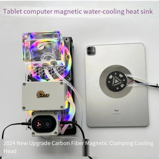 240mm Dual-Radiator Semiconductor Water Cooler - 72W High-Efficiency Magnetic Cooling System with 5-Level Adjustment image 0