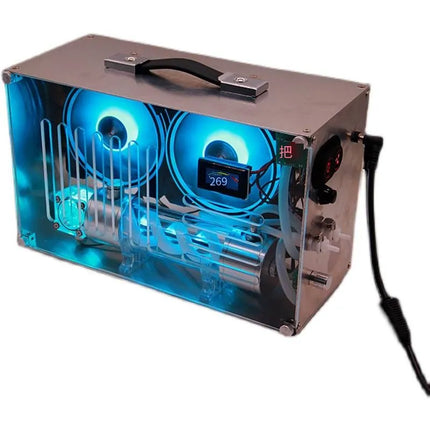 Portable Water Cooling Machine - Compact Aluminum Cooling System with Built-in Copper Radiator - The single-color version allows you to choose the fan color by yourself image