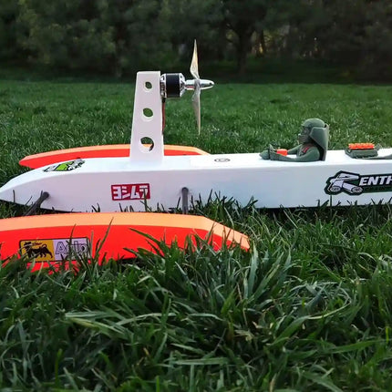 3D-Printed "Shrimp Boat" Air-Propelled RC Boat Kit - Exclusive Design, Ready for High Speed (40-60km/h) image 2