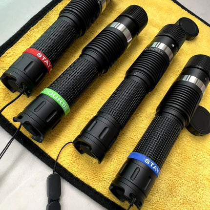 1.35W 520nm Green Laser Positioning Indicator, Adjustable Focus Head, 3+2 Power Modes, 60℃ Thermal Step-Down Protection, Full Anodized Aluminum Housing for Astronomy, Outdoor Signaling & Teaching Demonstration