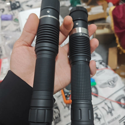 465nm 5.5W High Power Blue Laser Pointer Adjustable Focus Long Range Laser Locator for Astronomy Teaching Outdoor Camping Hiking Positioning