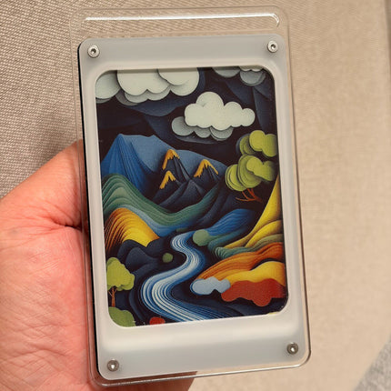 4" 6-Color E-Ink Photo Frame | Polaroid-Style Smart Display with Bluetooth, Wireless Charging & Magnetic Attachment