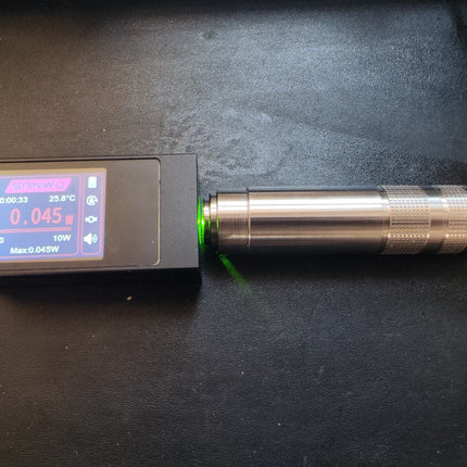 575.4nm 45mW Lemon Yellow DPSS Laser Module Stainless Steel Housing 18350 Powered Single Mode Special Wavelength Experimental Collectible Laser