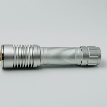 10W 455nm Compact Collimated Blue Laser Flashlight, Custom Compressed Beam Optics, Self-Developed Lens, 3 Power Modes, Overheat Protection, USB-C Charging, With 5000mAh Battery