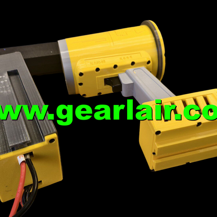 90mm EDF Ducted Fan 130A HV ESC 5kg Thrust 6S 10000mAh 25C Battery with Balance Charger Cooling Duct Gray Yellow