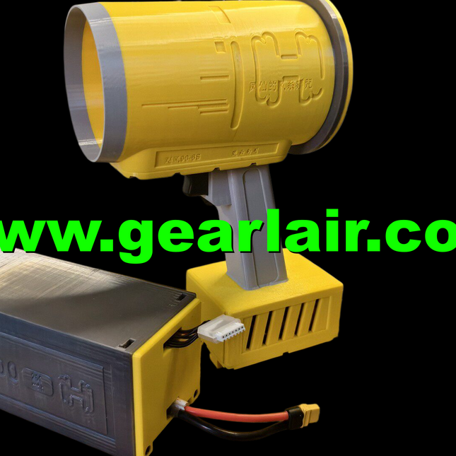 90mm EDF Ducted Fan 130A HV ESC 5kg Thrust 6S 10000mAh 25C Battery with Balance Charger Cooling Duct Gray Yellow