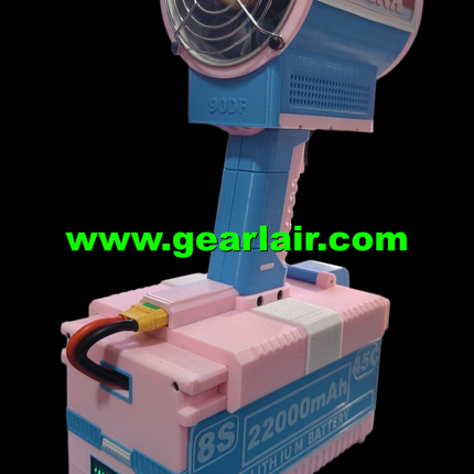 90mm 8S EDF Ducted Fan 8kg Thrust Aesthetics Meets Power with Charger Aluminum Case for RC Jet Car Blower Cleaning
