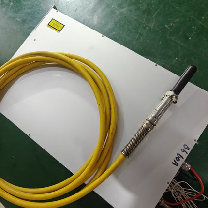 Used Disassembled Original IPG 1500W Fiber Laser Source QBH Connector, 5M Fiber Cable, Adjustable Power, Real Time Voltage Current Temperature Display, Red Pilot Beam, External Power Supply