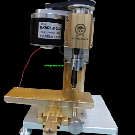 Desktop Mini All-in-One Grinding Machine XYZ Adjustable Worktable Vertical Horizontal Head 24V 45W 6000rpm ER16 Collet Multi Purpose Polisher Milling Lathe For Jewelry Metal Wood