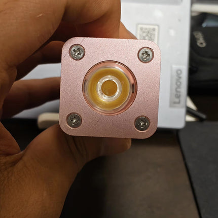 Self-Generating EDC Flashlight, Discontinued Exclusive Pink, Anodized Aluminum Housing, 250F Lithium Ion Supercapacitor, Bidirectional Rotation Dynamo Torch