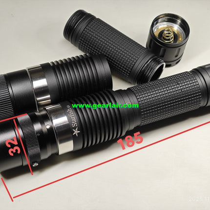 Blue & Green Laser Flashlight - Large Lens Quick-Press LED Version, Outdoor Indicator, Long Range & High Energy