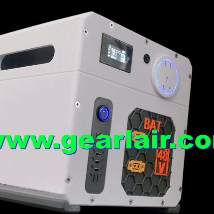 3000W Peak 1500W Rated Mobile Power Station 1.3kWh 48V LiFePO4 Battery Pack with CATL A-grade 46135 Cells for RV Off-Grid