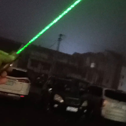 2W 520nm Green Laser Star Pointer Portable Outdoor Indicator Powered by 18350 Battery