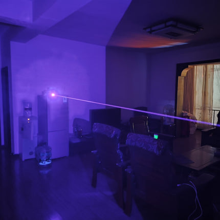 405nm 1W Purple Laser Flashlight - Sapphire Lens, Stainless Steel CNC Integrated, Multi-Mode