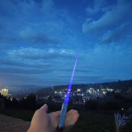 455nm 800mW Blue Laser Stainless Steel Flashlight - Adjustable Focus, Wide Beam & Super Long Range