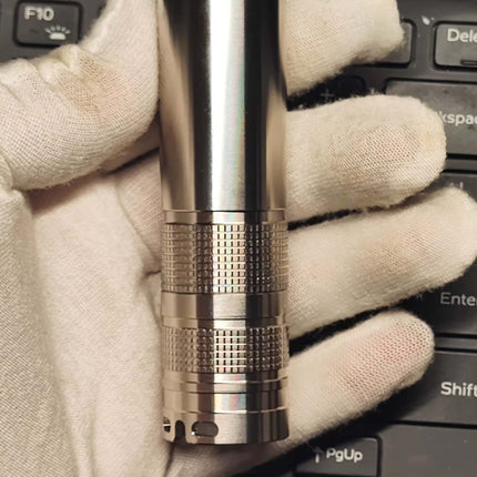 488nm 250mW Sky Blue Single Mode Laser Flashlight Stainless Steel Housing 532 Universal Interface 18350 Powered For Command Indication Experiment