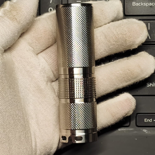 520nm 1W Green Laser Pointer Stainless Steel Compact Flashlight 532 Interface 5 Modes 18350 Battery For Construction Command Film Indication