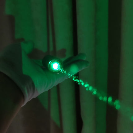 520nm 1W Green Laser Pointer Stainless Steel Compact Flashlight 532 Interface 5 Modes 18350 Battery For Construction Command Film Indication