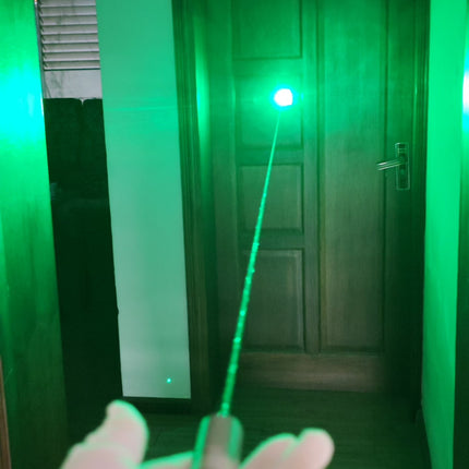 520nm 1W Green Laser Pointer Stainless Steel Compact Flashlight 532 Interface 5 Modes 18350 Battery For Construction Command Film Indication