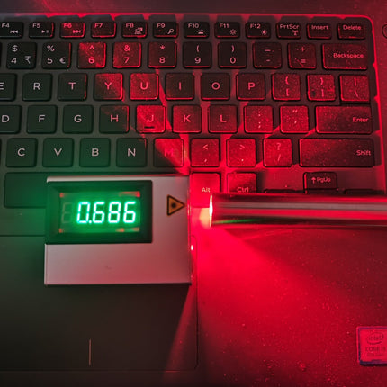 638nm 700mW Bright Red Laser Pen - Stainless Steel Compact Design, G7 Lens, Multi-Mode