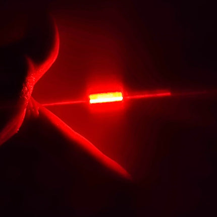 638nm 700mW Bright Red Laser Pen - Stainless Steel Compact Design, G7 Lens, Multi-Mode